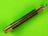 2002 Buck 110 Custom Limited Gold Etched Big Bucks North America Folding Pocket Knife