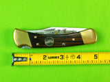 2002 Buck 110 Custom Limited Gold Etched Big Bucks North America Folding Pocket Knife