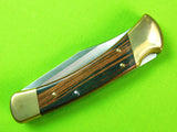 2002 Buck 110 Custom Limited Gold Etched Big Bucks North America Folding Pocket Knife