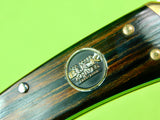 2002 Buck 110 Custom Limited Gold Etched Big Bucks North America Folding Pocket Knife
