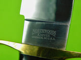 2002 NORTHWOODS Knives Okemos MI Large Bowie Custom Hunting Knife