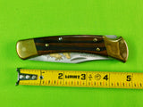 2003 Buck 110 Custom Limited Gold Etched Big Bucks North America Folding Pocket Knife