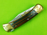 2003 Buck 110 Custom Limited Gold Etched Big Bucks North America Folding Pocket Knife