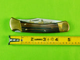 2004 Buck 110 Custom Limited Gold Etched Big Bucks North America Folding Pocket Knife