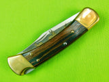 2004 Buck 110 Custom Limited Gold Etched Big Bucks North America Folding Pocket Knife