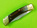 2004 Buck 110 Custom Limited Gold Etched Big Bucks North America Folding Pocket Knife