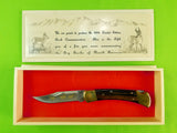 2004 Buck 110 Custom Limited Gold Etched Big Bucks North America Folding Pocket Knife