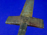Antique Old Africa African 19 Century Short Sword w/ Scabbard