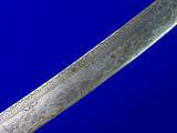 Antique Old Africa African Engraved Short Sword w/ Scabbard