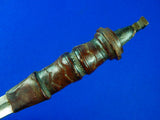 Antique Old Africa African Manding Sword European Blade w/ Scabbard