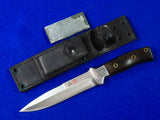 Vintage Custom Made Al Mar Sere IV Attack 3004 Fighting Knife w/ Sheath Stone 