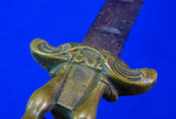 Antique 18 Century France French Cannoneers Figural Handle Stiletto Dagger Knife