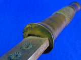 Antique 19 Century Burmese Burma Thailand Thai Sword w/ Scabbard