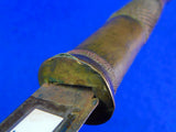 Antique 19 Century Burmese Burma Thailand Thai Sword w/ Scabbard