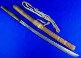 Antique 19 Century Burmese Burma Thailand Thai Sword w/ Scabbard