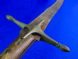 Antique 19 Century Turkish Turkey Kilij Pala Shamshir Ottoman Sword w/ Scabbard