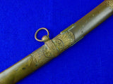 Antique 19 Century US or British Presentation Grade Cavalry Sword Scabbard
