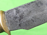 Antique US Civil War 19 Century Custom Made Handmade Large Bowie Fighting Knife