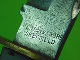 RARE Antique 19 Century British English FENTON & SHORE Sheffield Fighting Knife