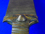 Antique 19 Century Indo Persian Short Sword Heavy Huge Knife Kinjal Kindjal