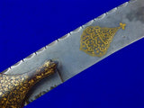 Antique 19 Century Middle East Indopersian Damascus Tulwar Handle Knife Sword
