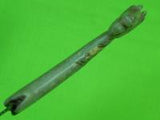 Antique 19 Century Middle East Indo Persian Jade Stone Horse Head Fighting Knife