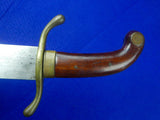 Antique 19 Century Spanish or Cuban Civil Guard Machete Sword Matching #