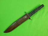 RARE Antique 19 Century US B.G.I. Co Bridgeport # 501 Fighting Knife & Sheath