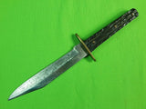 RARE Antique 19 Century US B.G.I. Co Bridgeport # 501 Fighting Knife & Sheath
