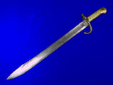 Antique Belgian Belgium German Made 1869 Dated Saw Back Bayonet Short Sword