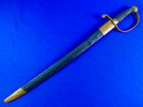 Antique British English 19 Century County of Roxburgh Police Sword w/ Scabbard