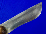 Antique Old British English 19 Century Underwood London Hunting Knife w/ Sheath