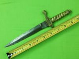 Antique British English Stiletto Fighting Knife Dagger