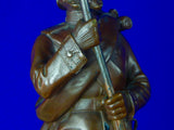 Antique Bronze German WW1 Soldier Presentation Figurine Statue Sculpture