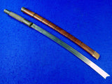 Antique Old Burma Burmese DHA Sword w/ Scabbard