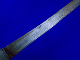 Antique Old Burmese Burma Dha Sword w/ Scabbard