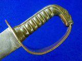Antique English British 19 Century Saw Back Lion Head Cutlass Sword