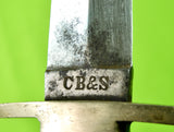 Antique British Civil War A.W. PAYNE Manhattan Works Sheffield Knife Dagger Dirk