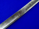 Antique French France 19 Century Navy Naval Cutlass Sword w/ Scabbard