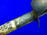 Antique French France Antique 19 Century Navy Cutlass Officer's Sword with Scabbard