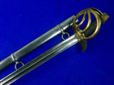 Antique French France Napoleonic Heavy Cavalry Cuirassier Sword w/ Scabbard