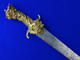 Antique German Germany 18 Century Figural Handle Short Hunting Sword Knife