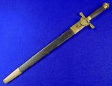 Antique German Germany WWI WW1 Large Hunting Dagger Knife Sword with Scabbard