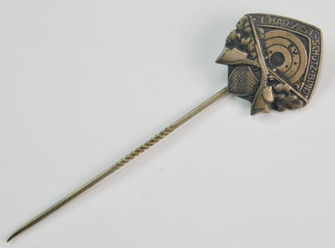 Antique German Germany WW1 Shooting Association Stick Pin Badge