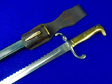 Antique Germany German 19 Century Model 1871 Saw Back Bayonet Short Sword