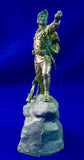 Antique Germany German Austria WW1 Soldier Nickel Plated Figurine Statue