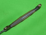 Antique Very Old Custom Handmade Hunting Fighting Knife & Scabbard