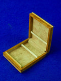 Antique Old Imperial Russian Russia Eagle Burl Bur Wood Cigarette Case Holder
