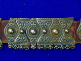 Antique Imperial Russian Russia 1895 Silver Niello Caucasian Kindjal Belt Buckle