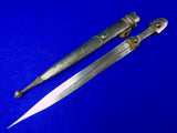 Antique Imperial Russian Russia 19 Century Silver Niello Kindjal Dagger Knife